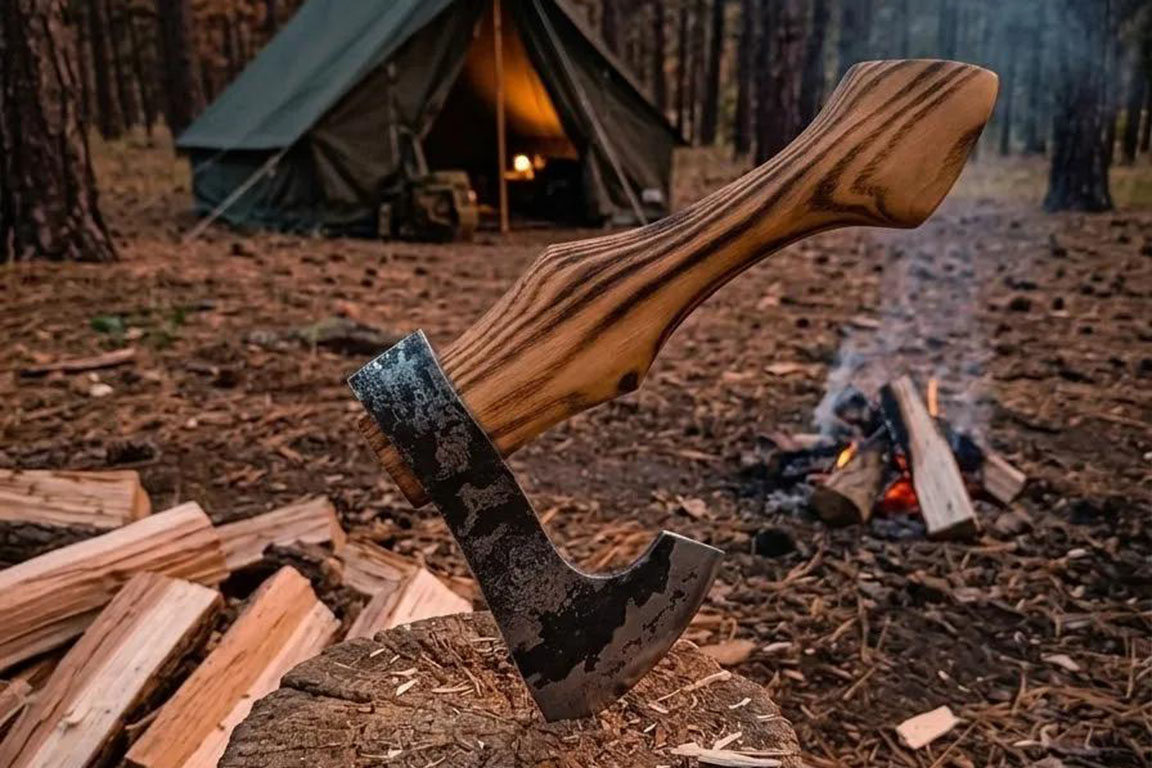 Топор "Коваль малый" У8+ХВГ. Топорище Ясень.